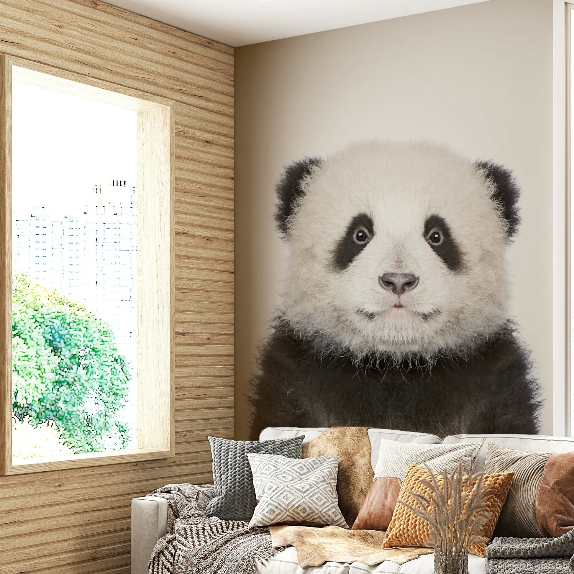 Panda cub with soft fuzzy fur GD318

