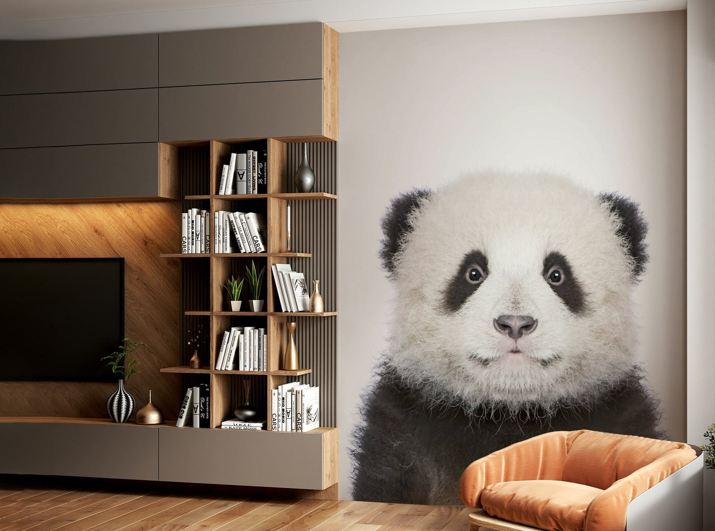 Adorable panda face with fur detail GD318

