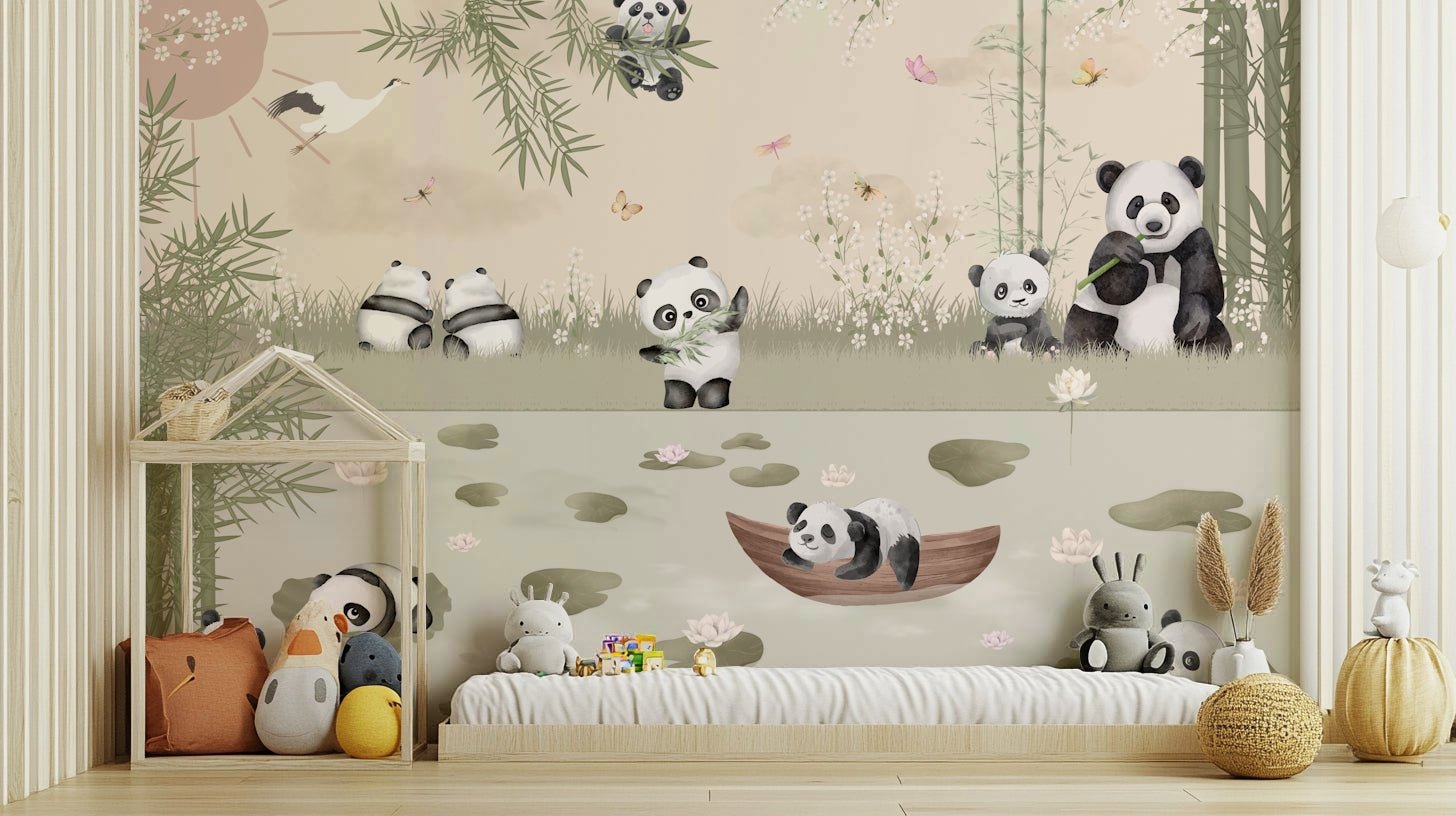 The scene feels peaceful and playful.

