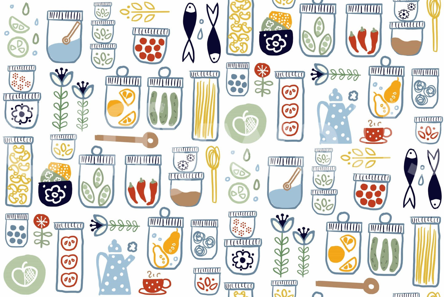 Whimsical kitchen storage design


