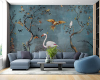 Tranquil Paradise Forest Mural
