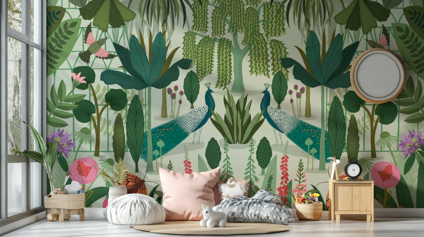 Outdoor park wall mural featuring Parisian charm.

