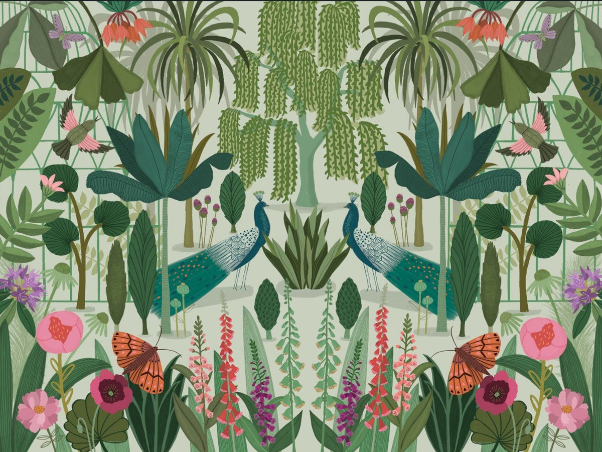 Parc Parisian Wall Mural in your room — zoomed