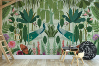 Parisian park mural bringing nature to your walls.

