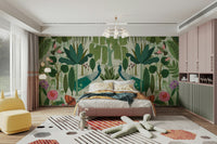 Stunning park view mural with Parisian vibes.

