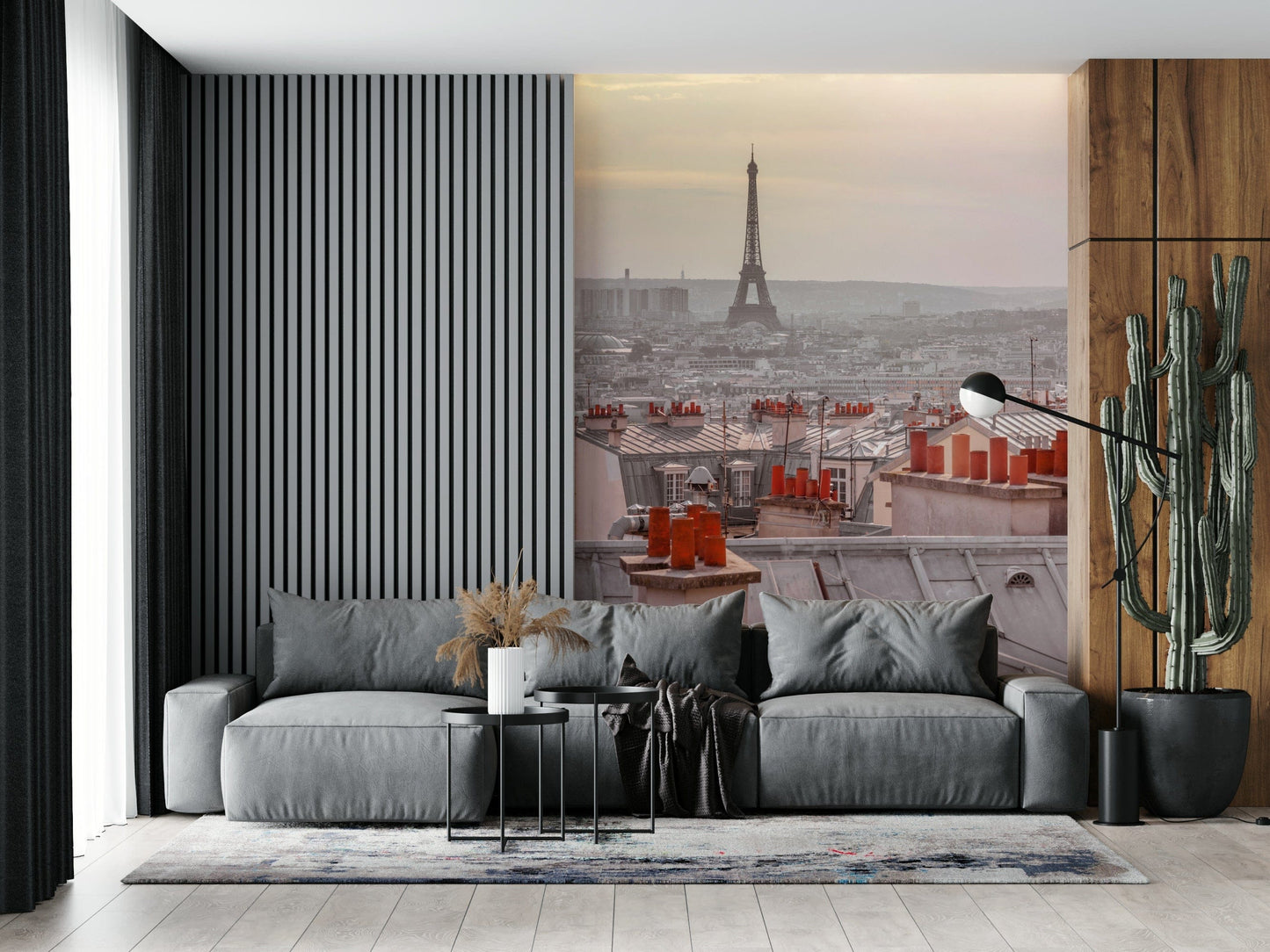 Parisian Rooftops Wall Mural