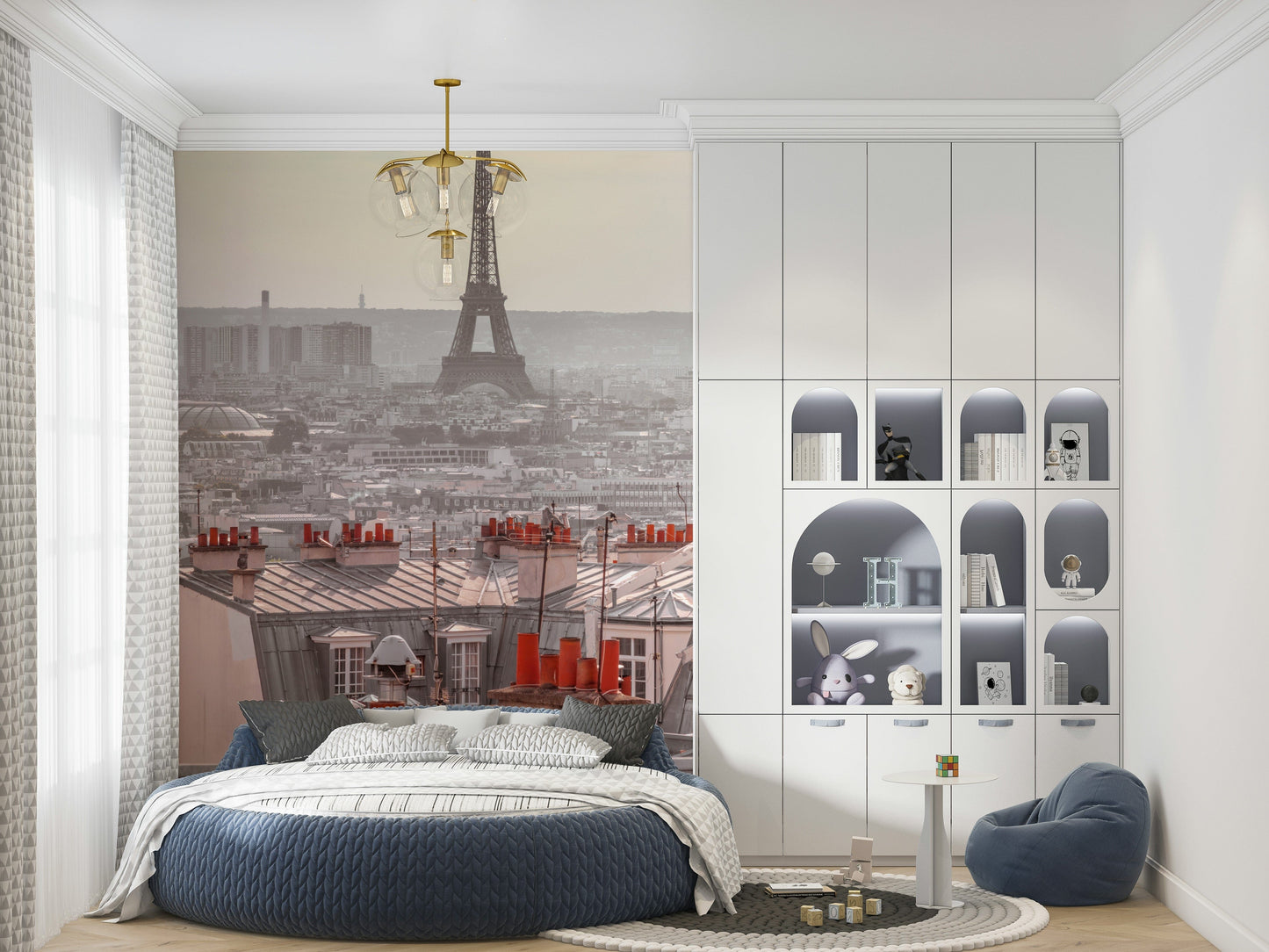 Parisian Rooftops Wall Mural