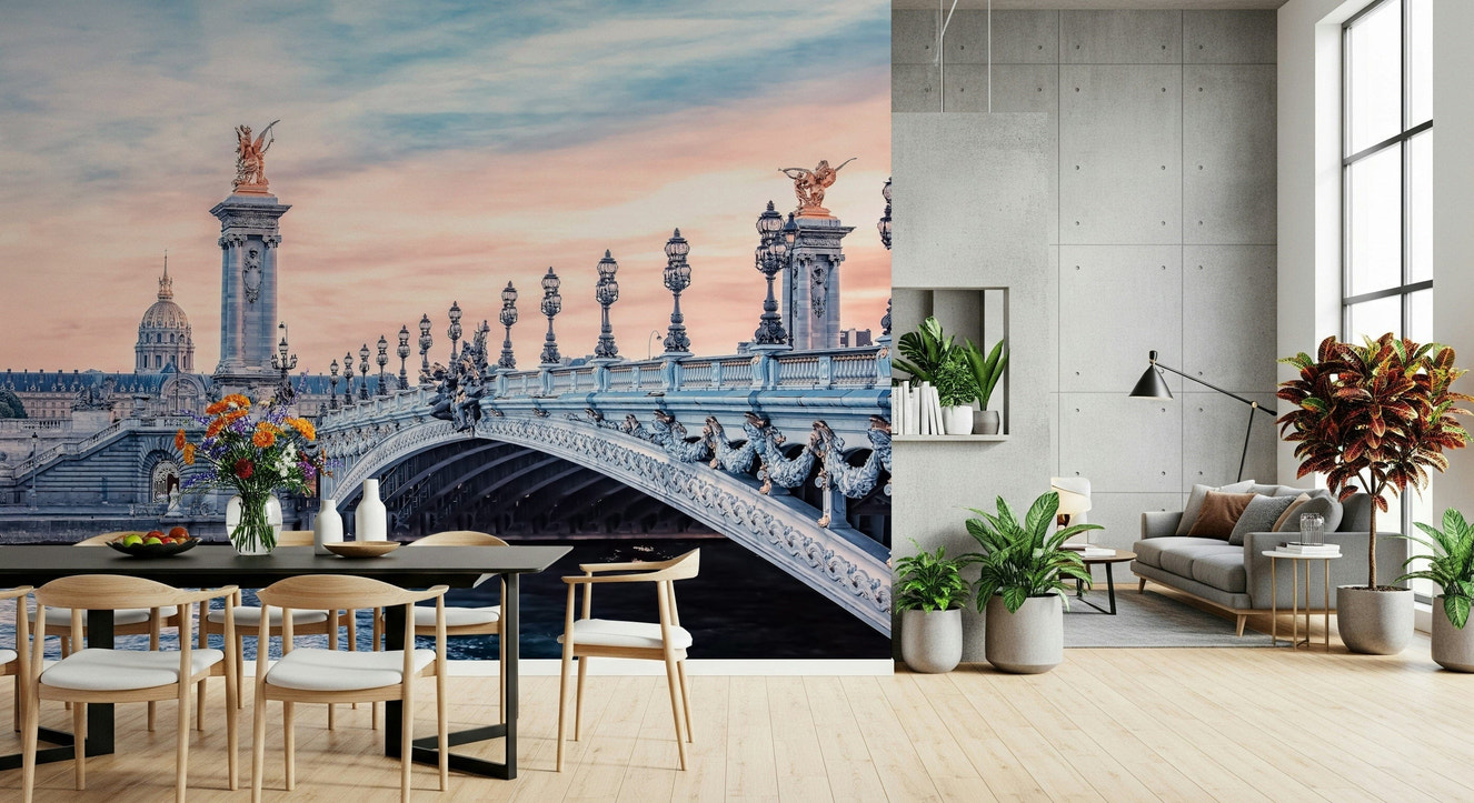 Parisian Bridge Dream Wall Mural