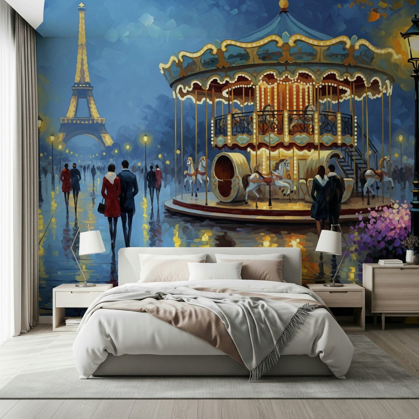 Parisian Carousel Dreams Wall Mural
