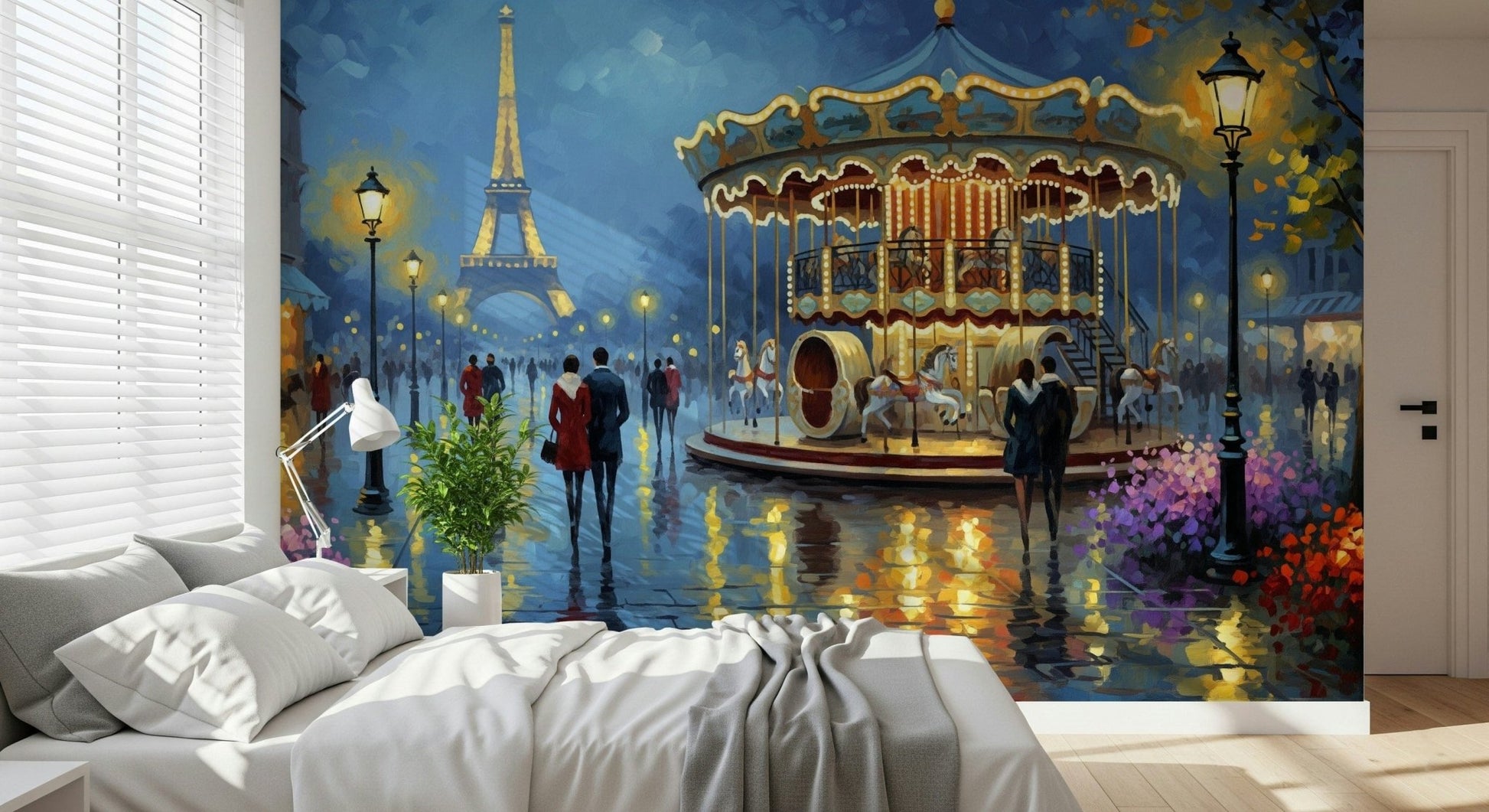 Parisian Carousel Dreams Wall Mural