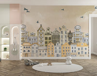 Elegant wallpaper for children's space
