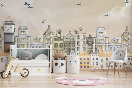 Parisian dream wallpaper for nursery C330
