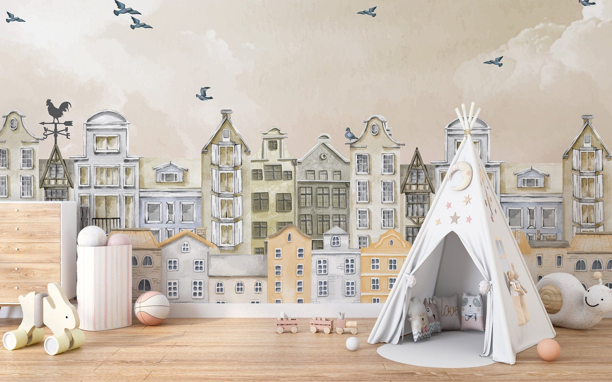 Parisian Dream Wall Mural - Giffywalls