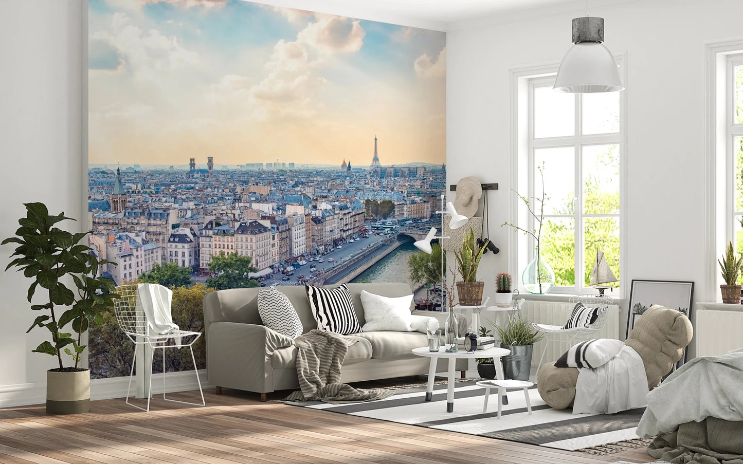 Historical Parisian Guardian Wall Mural for professional office décor.