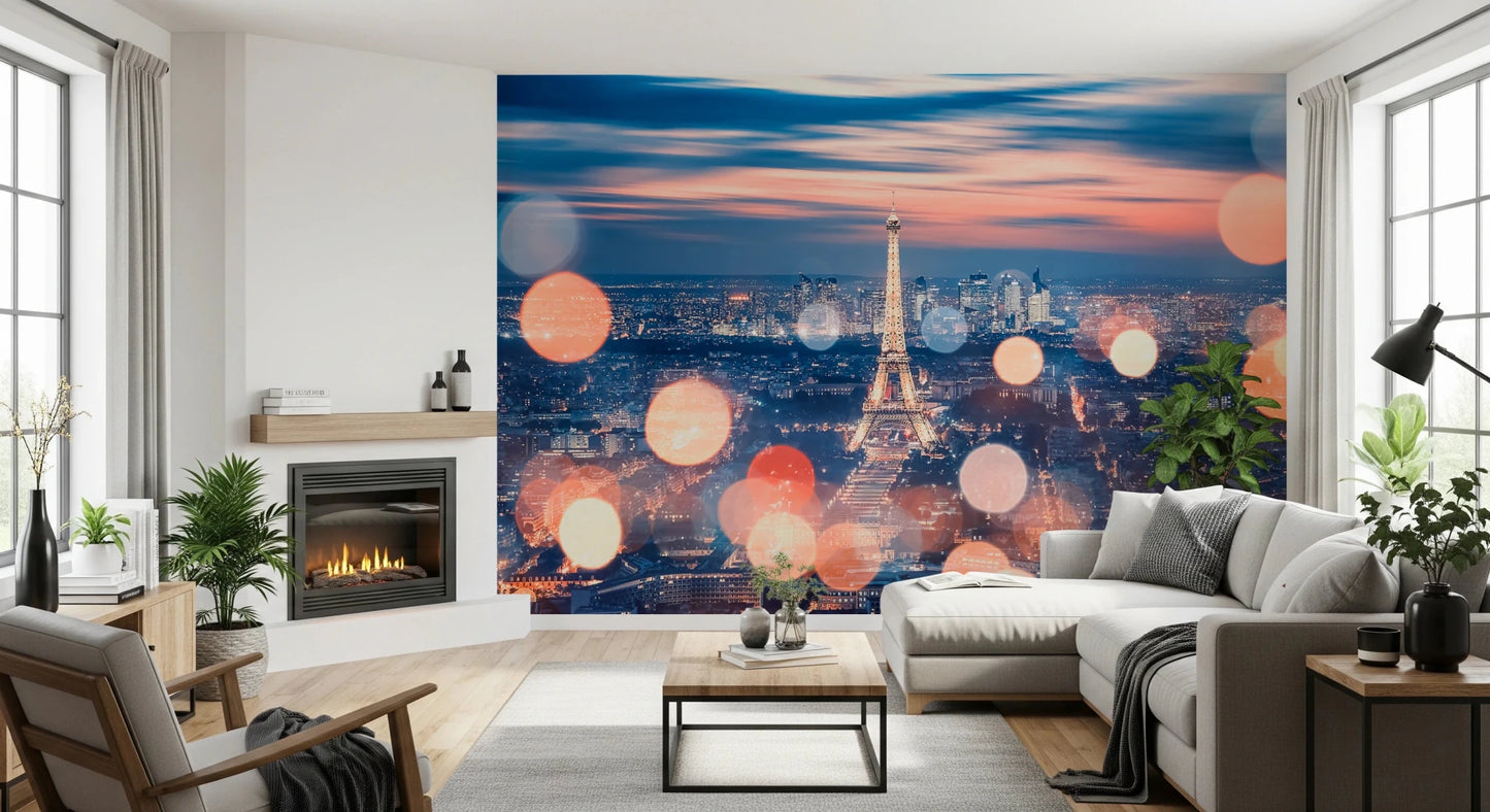 Iconic landmark wall mural for hallway or entrance feature wall.