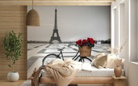 Romantic Parisian Love Story wallpaper wall art décor.