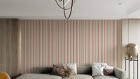 Parisian Pinstripe Elegance Wallpaper