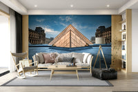 A contemplative gentle design wallpaper mural for a feature wall.