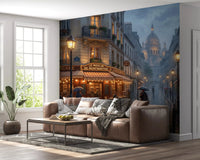 Sacré-Cœur dome rises through the misty Paris evening on the wall mural
GD9507