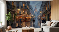 Parisian Rain, Montmartre Glow Wall MuralGD9507