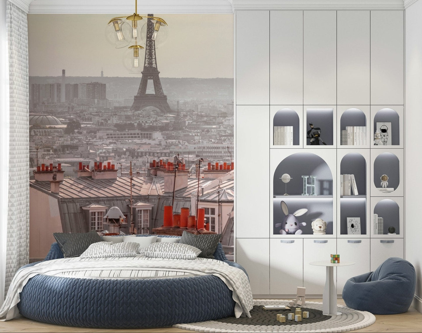 Parisian Rooftops Wall Mural