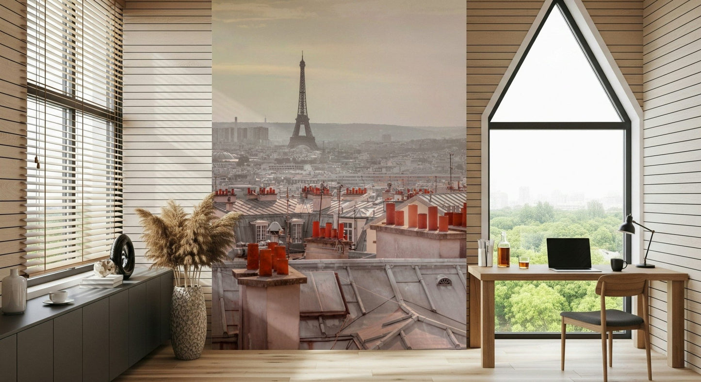 Parisian Rooftops Wall Mural
