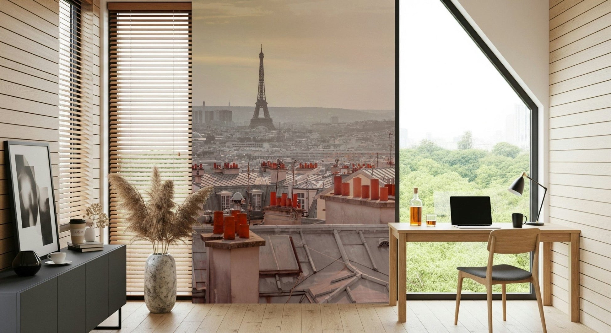 Parisian Rooftops Wall Mural