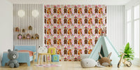 A calming animal design wallpaper mural that defines a space., GD4682