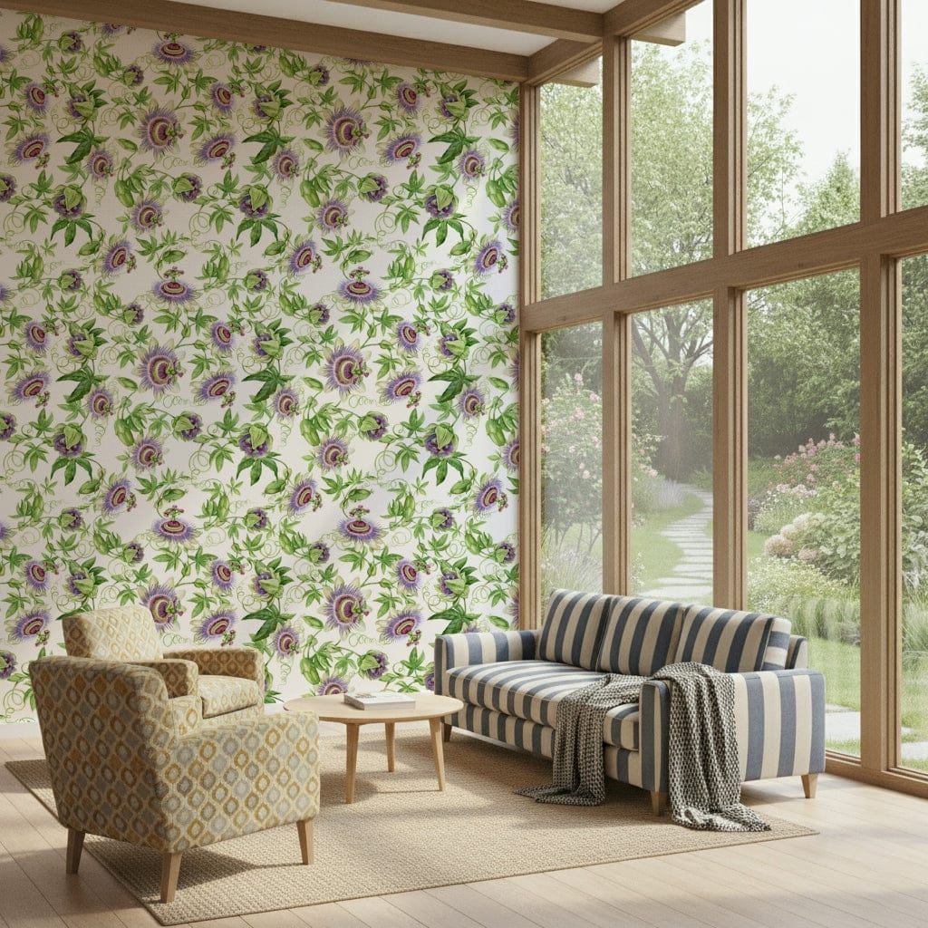 Tropical Passionflower Dream flower wall material.