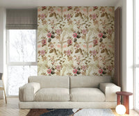 Close-up of Passionflower Paradise wallpaper showcasing intricate flowers.

