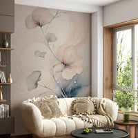Bedroom wall decor using the inspiring Pastel Blossom Daydream Wall Mural., GD6321
