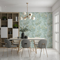 A classic soft floral wallpaper for walls.
