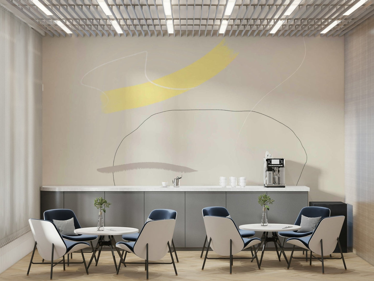 A serene subtle texture wall mural for your decor.


