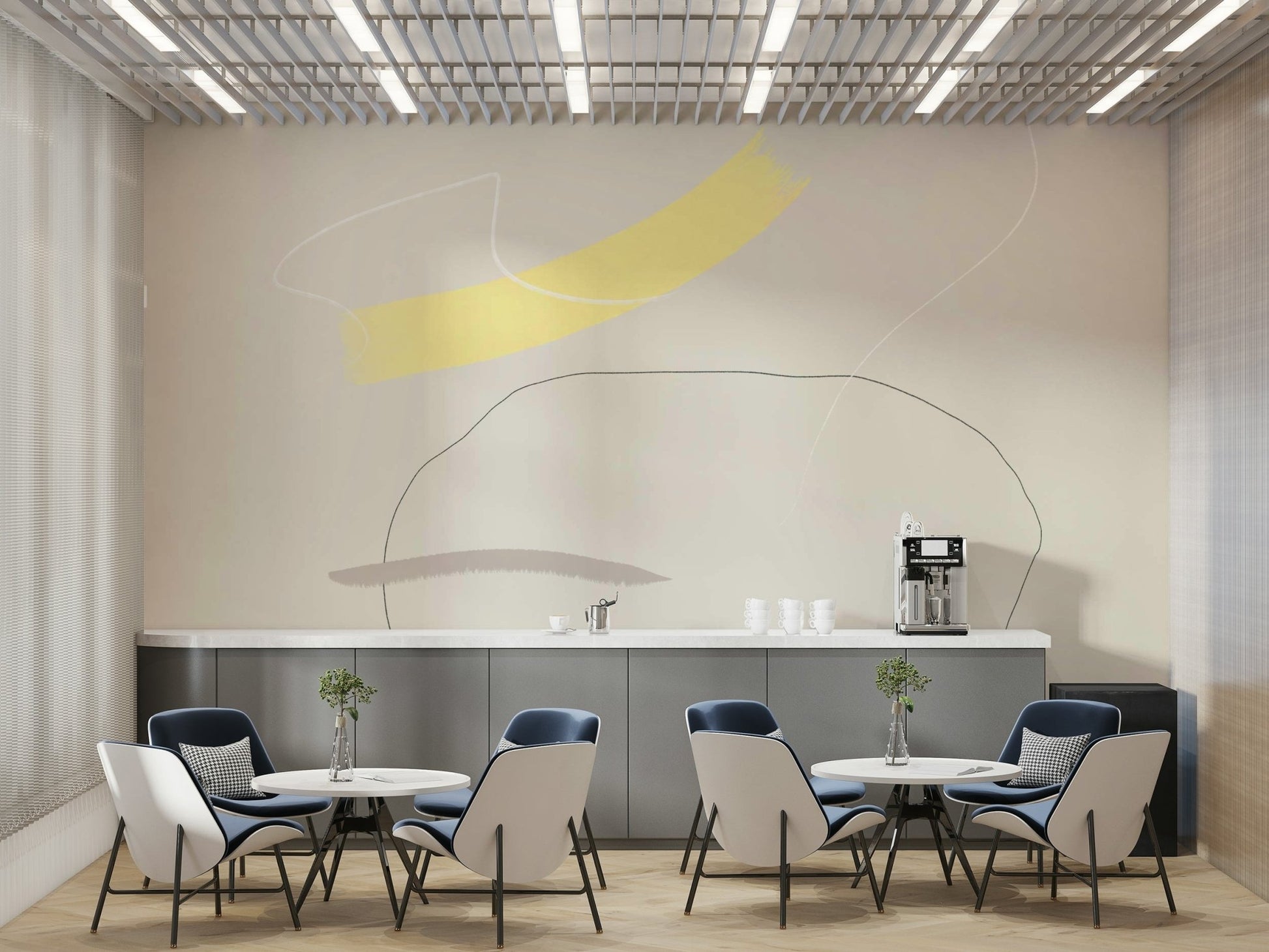 A serene subtle texture wall mural for your decor.

