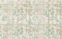 Pastel Charm Garden English Roses Wall Mural with soft rose blooms and vintage garden tones, GD8677