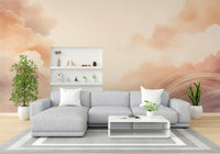Gentle pastel clouds transform your walls with peace.

