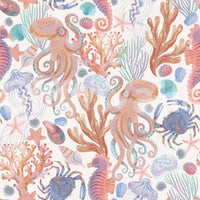Whimsical marine design wallpaper GD471

