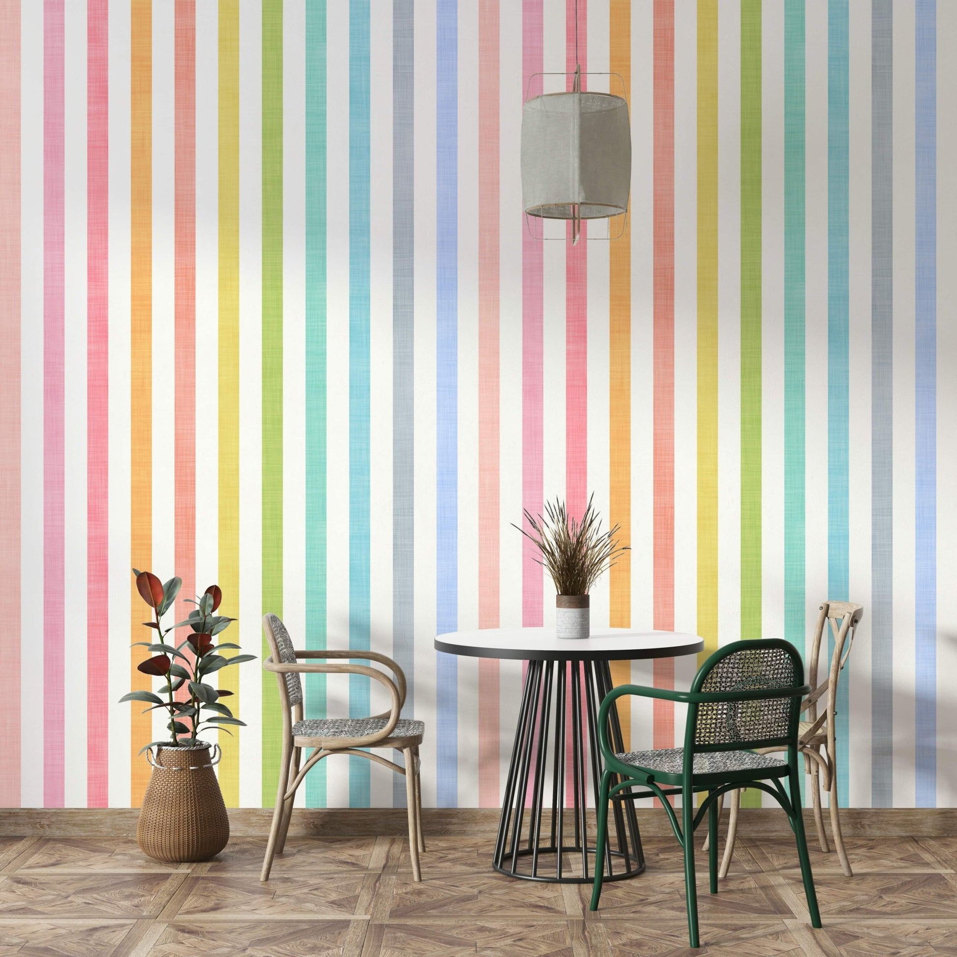 Creative pastel wall design option

