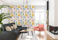 Vibrant charm accents a cheerful kids room with Daisy Pebbles wallpaper ⁠GD9457