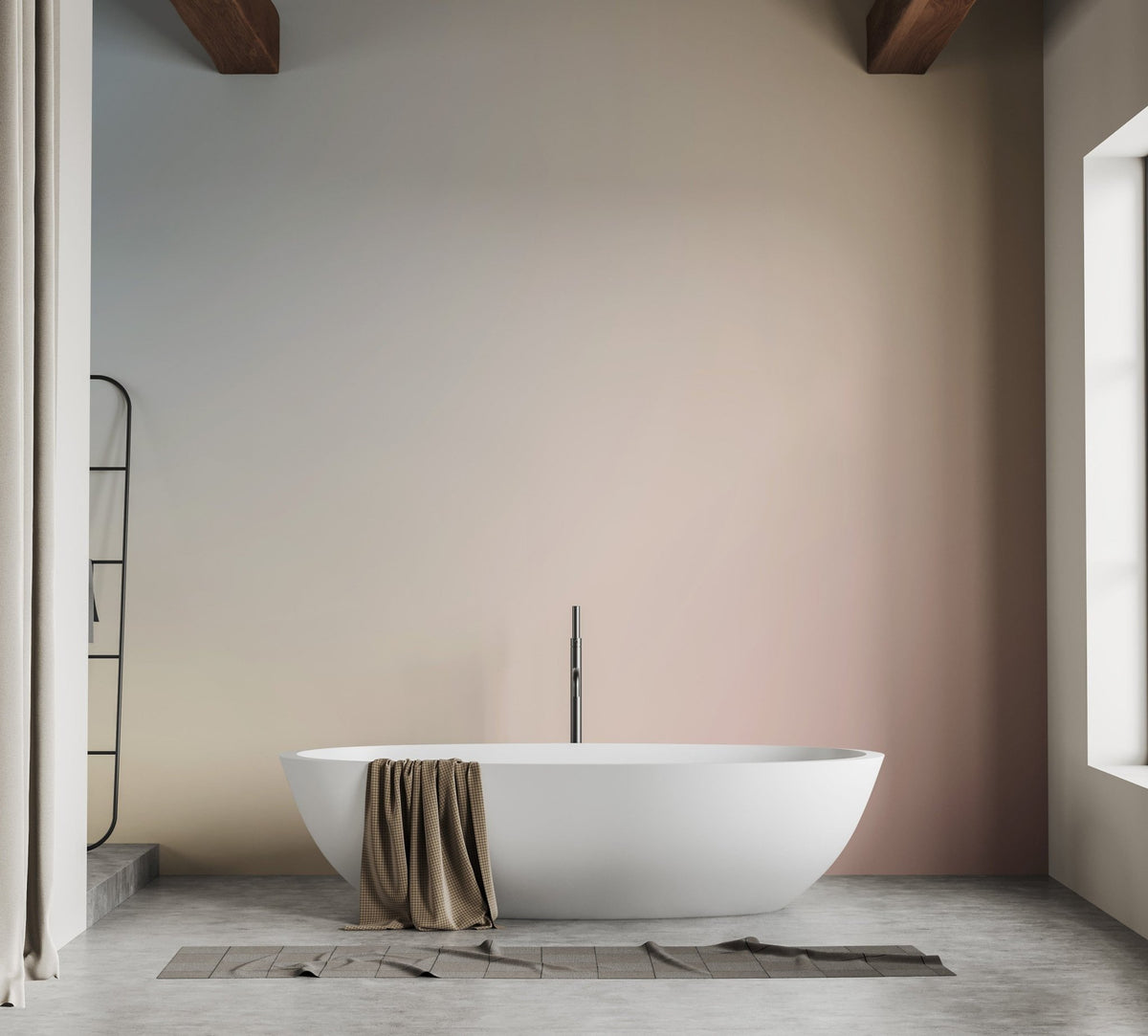 Serene pastel gradient abstract wallpaper mural for walls., B336