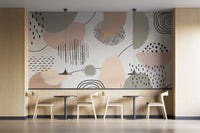 Pastel Light Color Grey Abstract Wallpaper Murals - Giffywalls AB-23