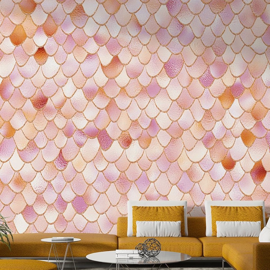 Pastel Mermaid Wall Mural