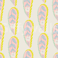 Decorative paisley mural wallpaper

