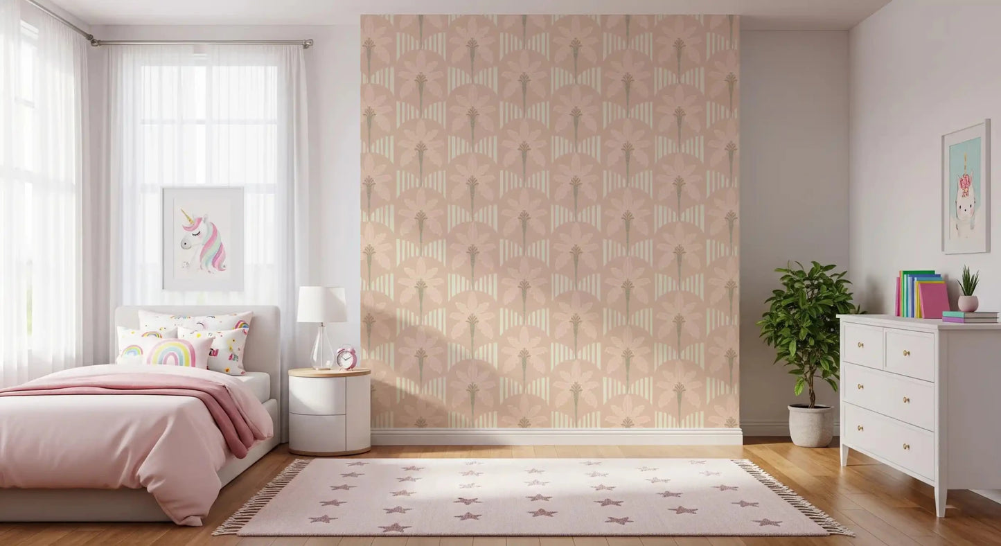 Pastel Palm Haven Wallpaper⁠