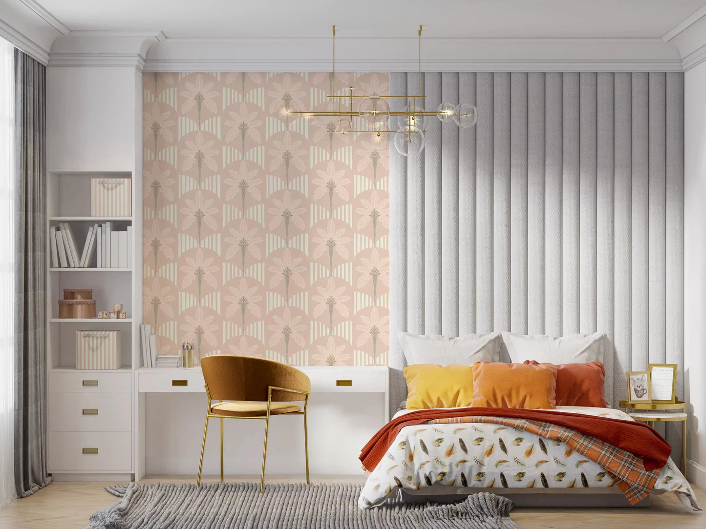 Pastel Palm Haven Wallpaper⁠