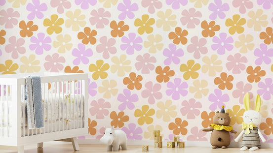Beautiful pastel petals wallpaper for serene spaces, GD2090