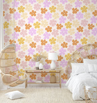 Soft pastel floral design for serene interiors

