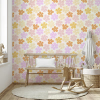 Gentle pastel blooms wallpaper for dreamy rooms

