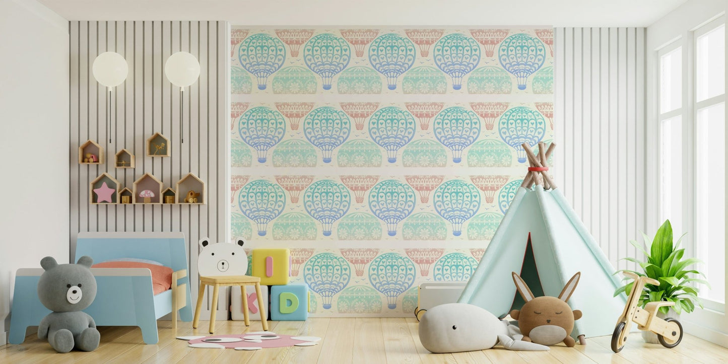 Cute pastel balloon wall decor for rooms

