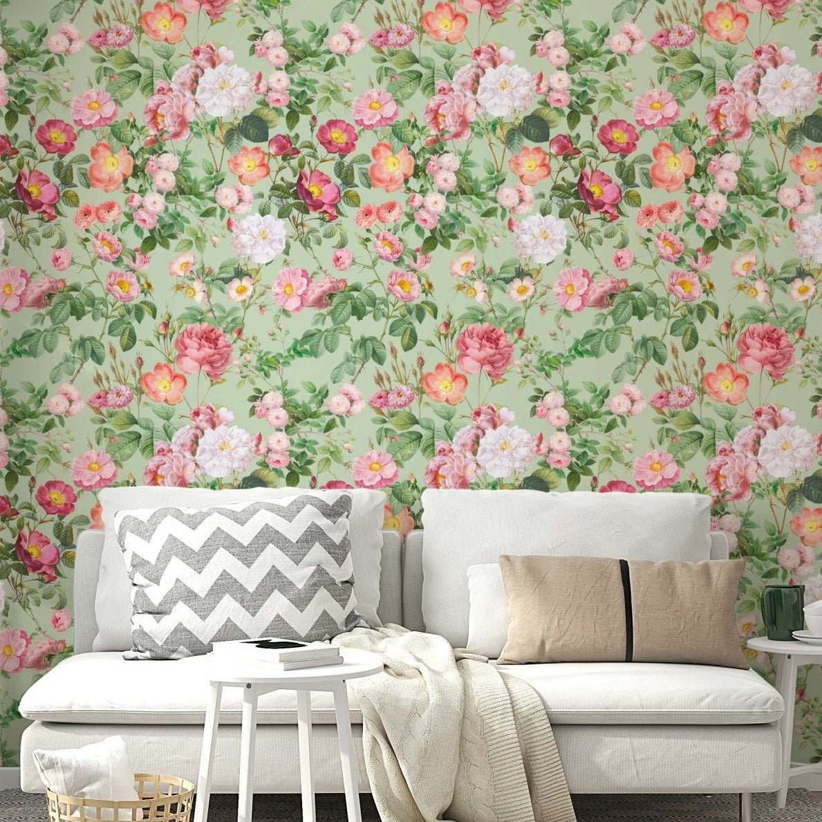 Pastel rose wallpaper for a dreamy bedroom., GD1355